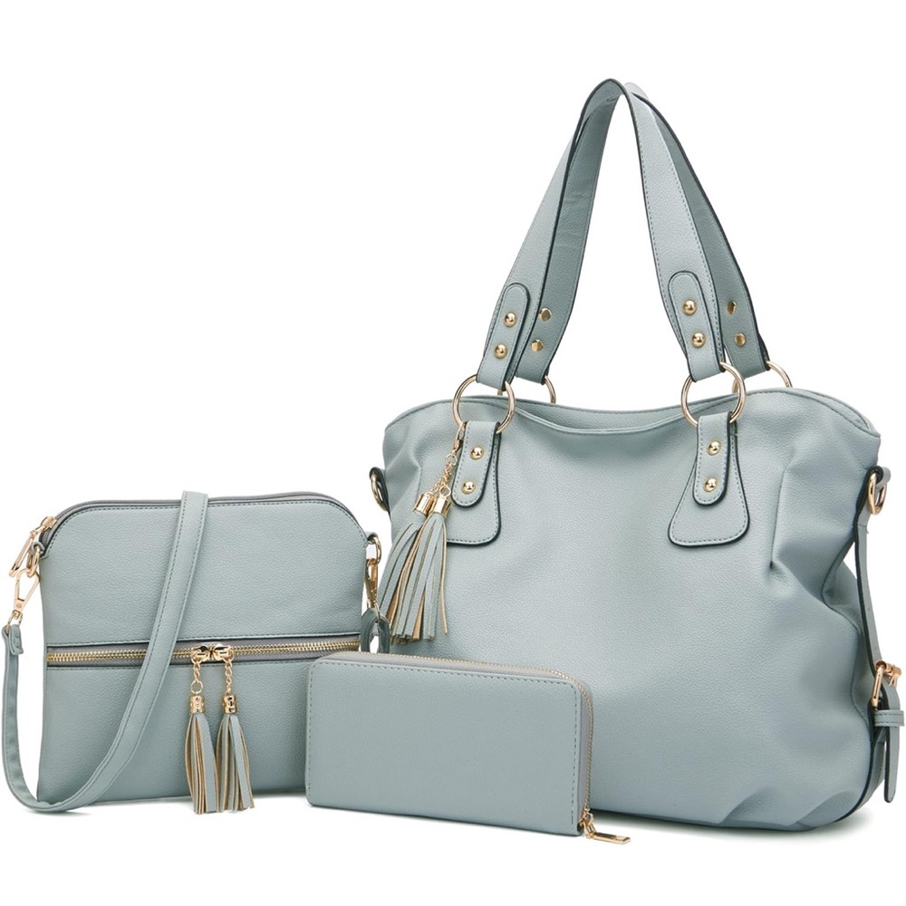 Tote and wallet set for women
Tote, large hobo bag purse with wallet 3pcs